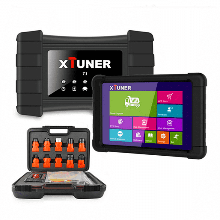 XTUNER T1 Heavy Duty Truck wifi OBD2 + WIN10 OS Tablet --- Auto(car