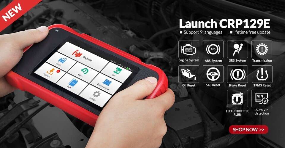 LAUNCH X431 CRP123E OBD2 Code Reader for Engine ABS Airbag SRS