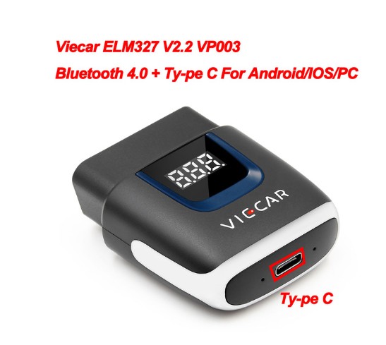 Viecar VP003 ELM327 Bluetooth 4.0 PIC18F25K80 OBD 2 OBD2 WIFI ELM 327 Scanner Auto Tools ODB2 Car Diagnostic for Android/IOS