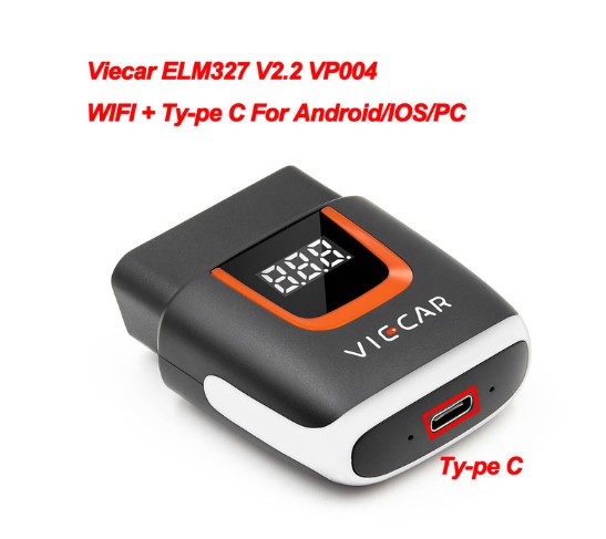 Viecar VP004 ELM327 Car Diagnostic Tool V2.2 18F25K80 chip Mini OBD2 OBD IIEOBD Support for Windows/Android/IOS