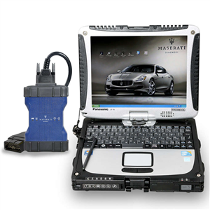 MDVCI Maserati Detector SD3 Support Programming and Diagnosis with Maintenance Data Installed on Panasonic CF19 Ready to Use