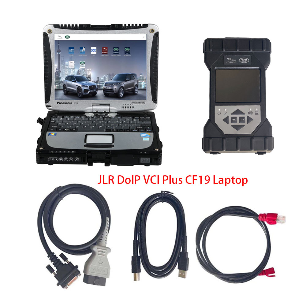 JLR DoiP VCI SDD Pathfinder Interface For Jaguar Land Rover Diagnostic Tool JLR VCI From 2005 To 2024 With Panasonic CF19 Laptop
