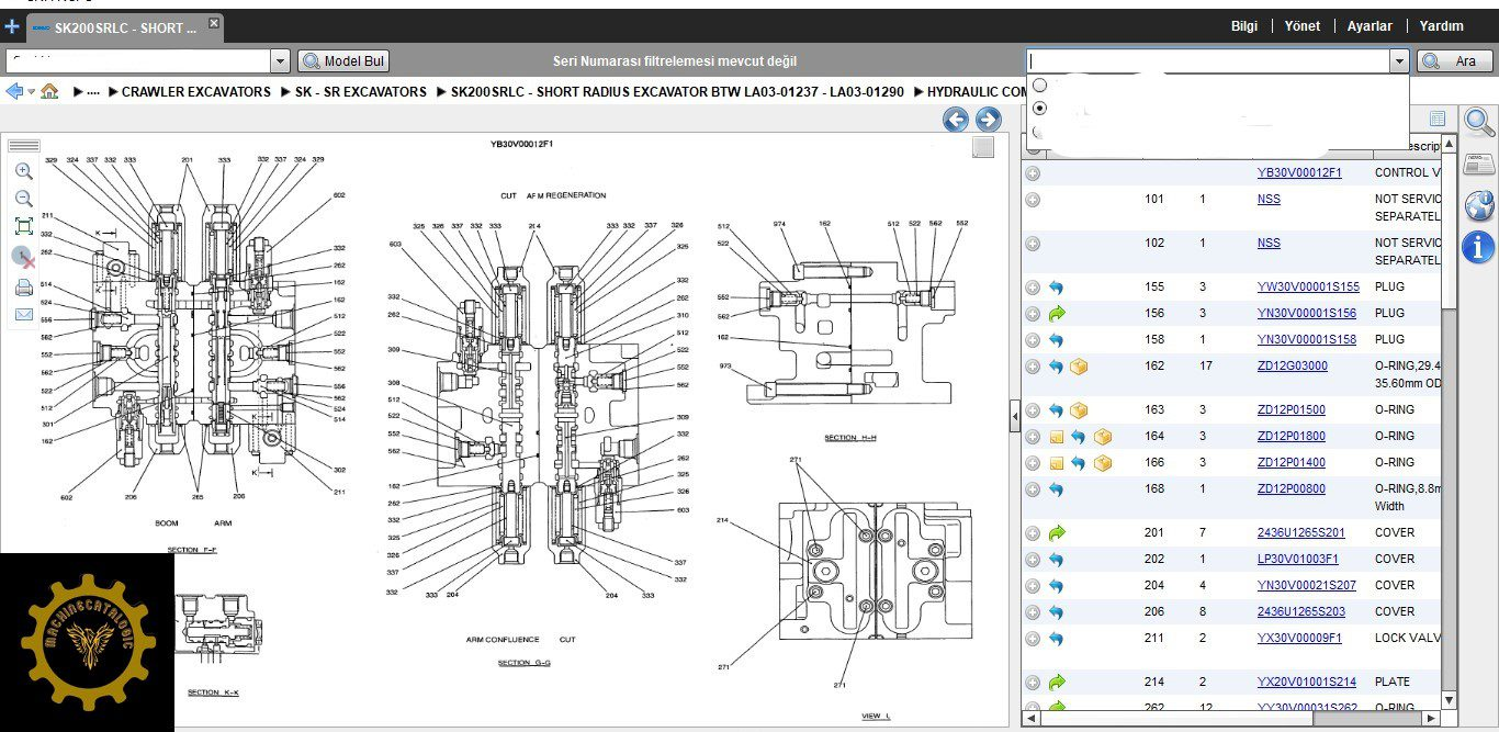 Kobelco Excavator EPC Electronic Spare Parts Catalogue 2024.08