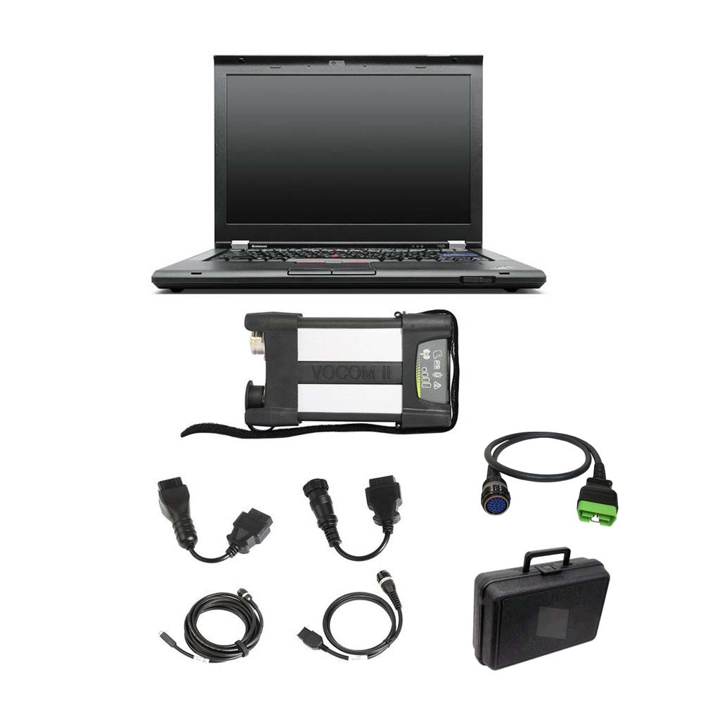 VOCOM II 88894000 for Volvo with APCI PTT 2.8.150/2.8.241 Excavator Heavy Truck Diagnostic Tool Plus Lenovo T420 Laptop