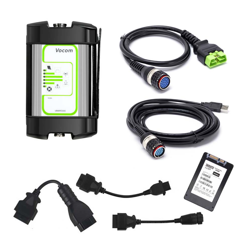 88890300 Vocom Interface for Volvo/Renault/UD/Mack Truck Diagnose (Real for Volvo Vocom ) with PTT 2.8.241