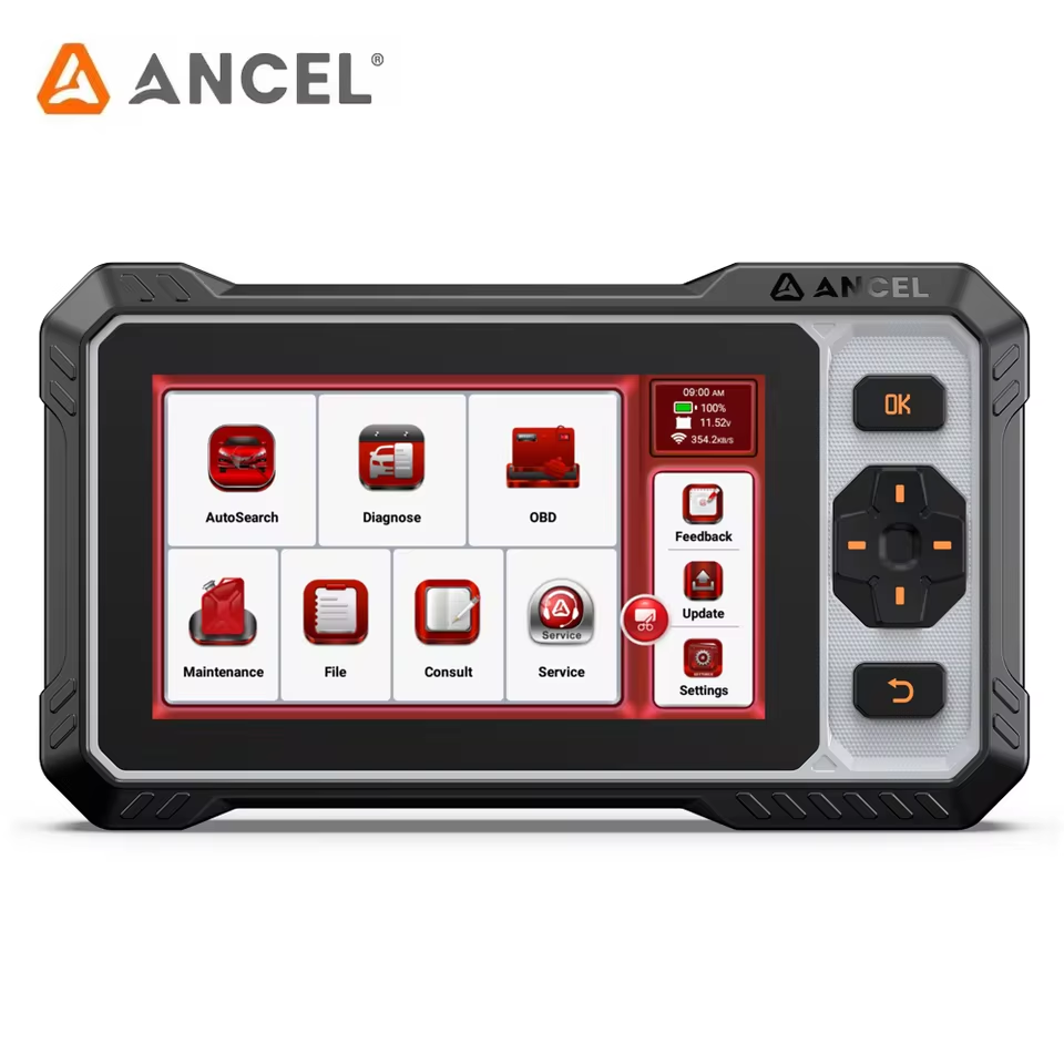 ANCEL FX6100 Automotive Scanner All System Car Diagnostic Tools with 15+ Reset Bidirectional Scanner CAN FD AutoVIN OBD2 Scanner