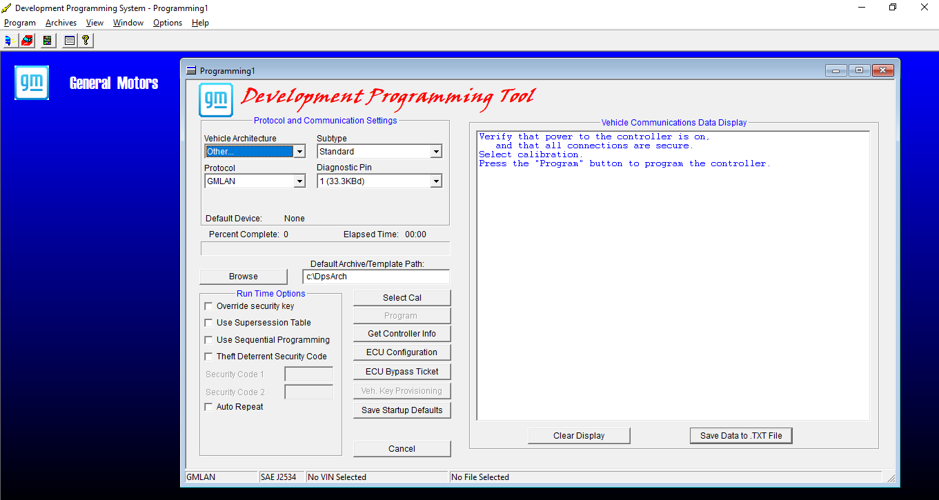 GM Development Programming System DPS Software V4.56