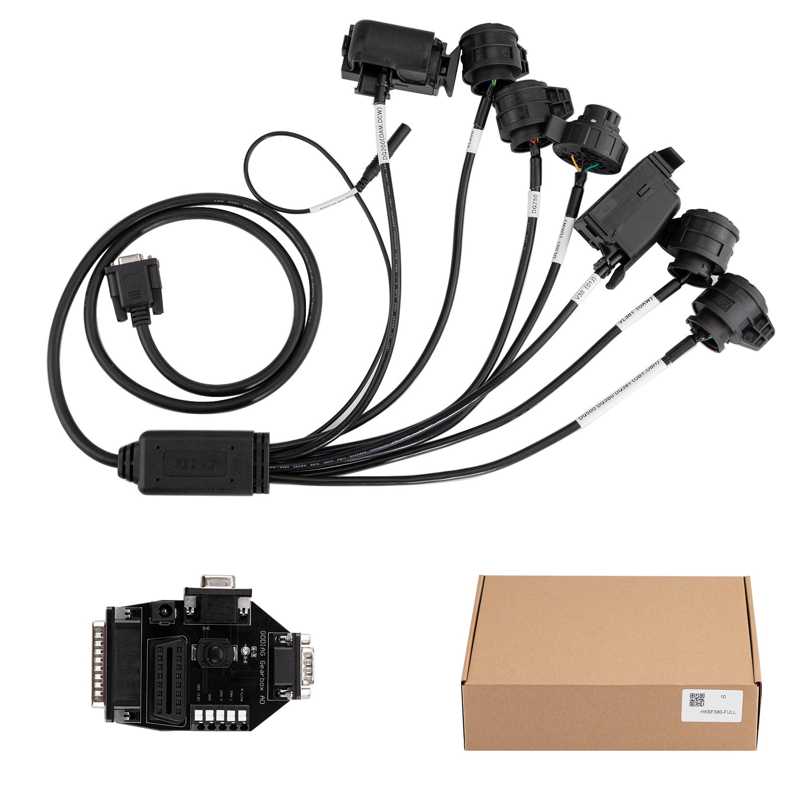 2025 New GODIAG Gearbox Cables 7-in-1 Set for V30/ DQ200/ DL501/ VL300/ VL381/ DQ500/ DQ250