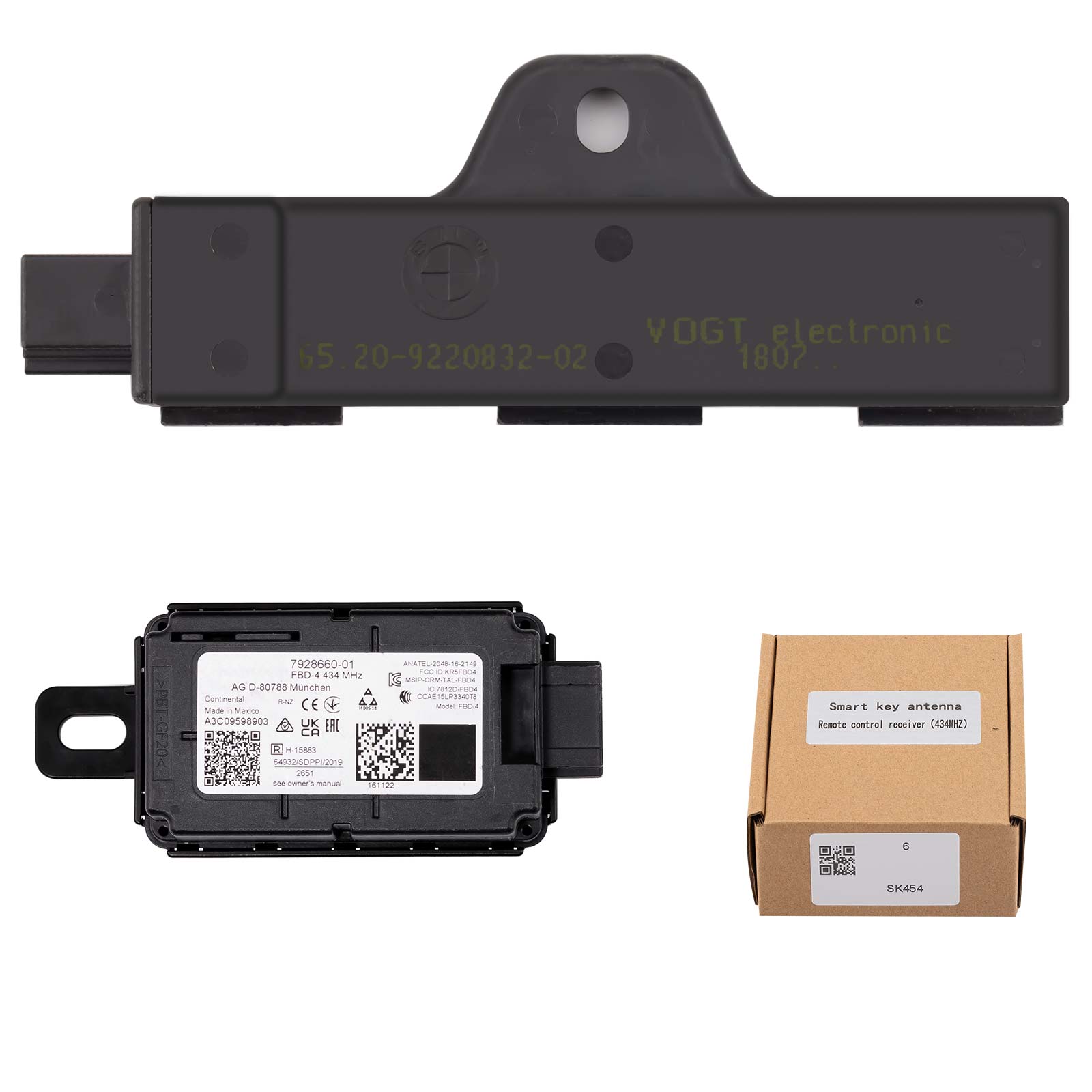 Yanhua LF Smart Key Antenna + Remote Control Receiver (434MHZ) Second-hand Dismantled Car Parts