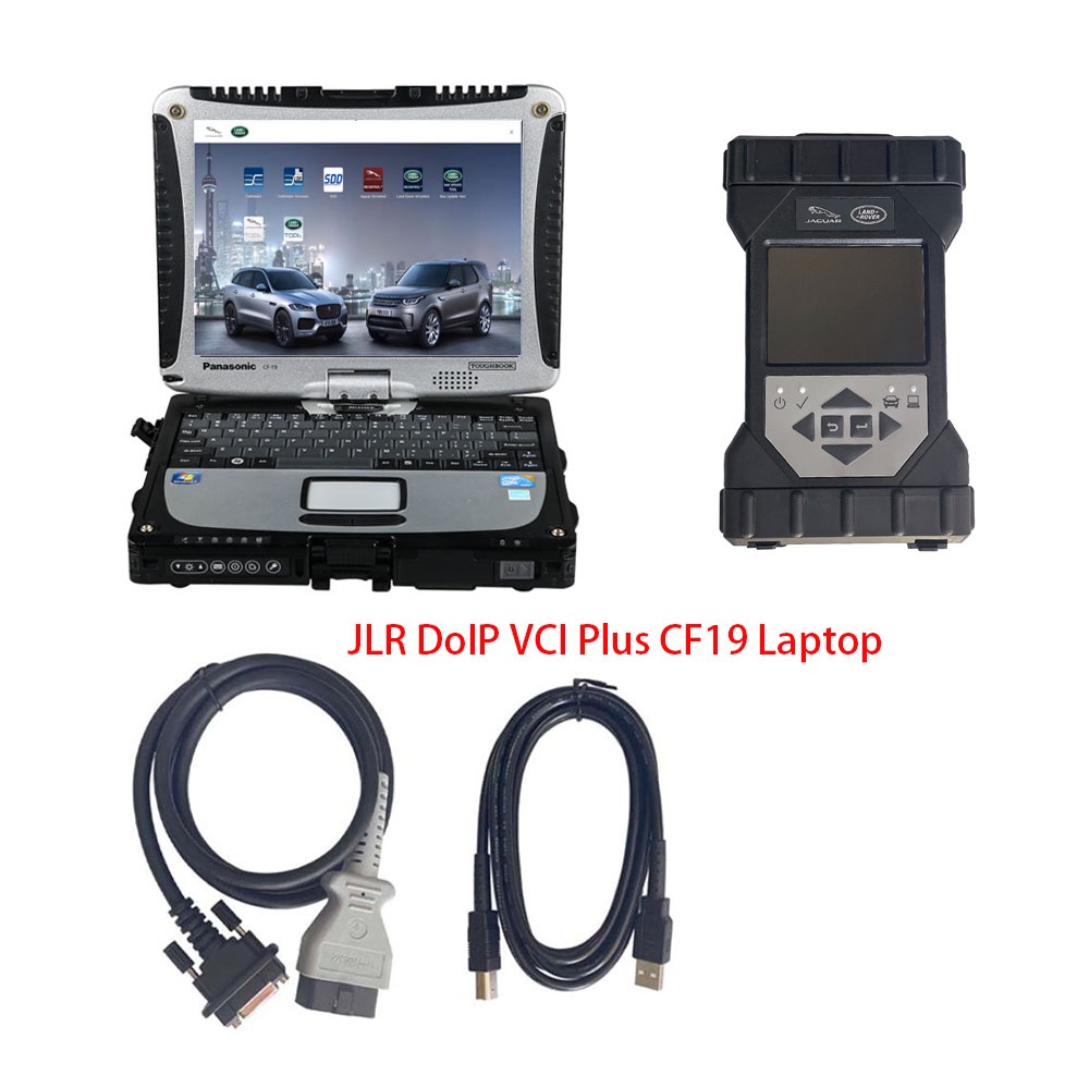JLR DoiP VCI SDD Pathfinder Interface For Jaguar Land Rover Diagnostic Tool JLR VCI From 2005 To 2025 With Panasonic CF19 Laptop
