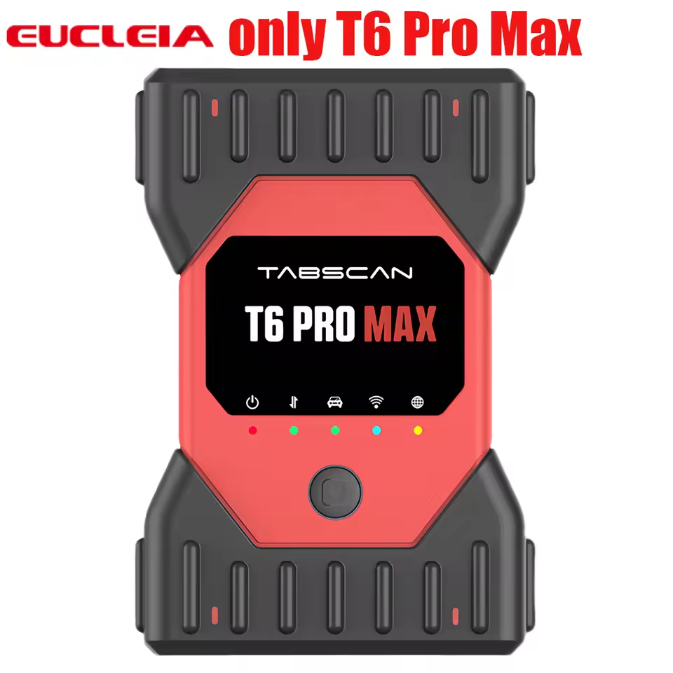 EUCLEIA Tabscan T6 Pro MAX T6PRO MAX 13-in-1 Diagnosis and ECU Programming Tool Support CANFD DolP wifi Remote Mapping for Benz BMW Volkswagen Audi Land Rover Porsche Ford Mazda GM Volvo Toyota Honda