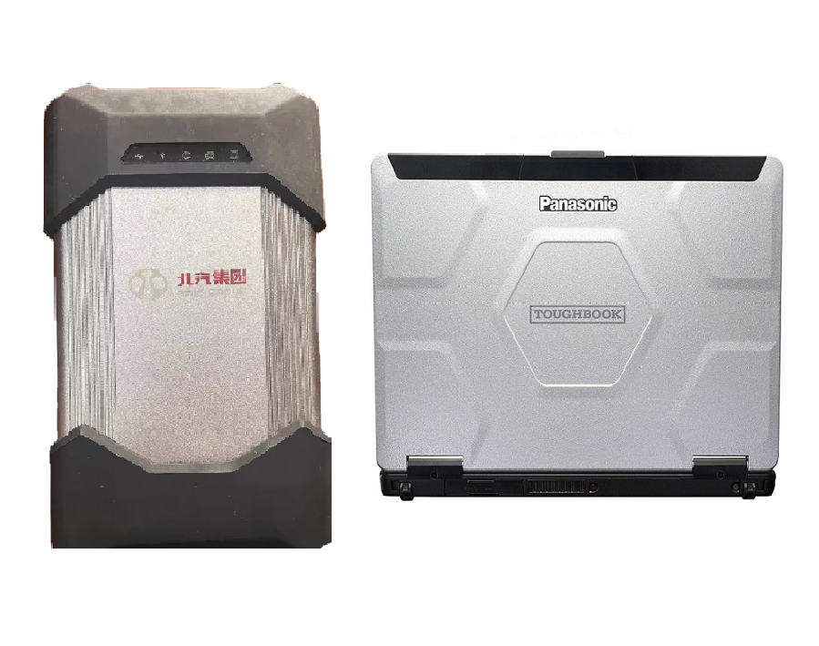 Original BAIC Car Diagnostic Scanner Support Online ECU Programming Key Matching for BAIC Senova Arctic Fox,  Off-road Petrol EV Vehicles Plus Panasonic CF54 Laptop Ready to Use