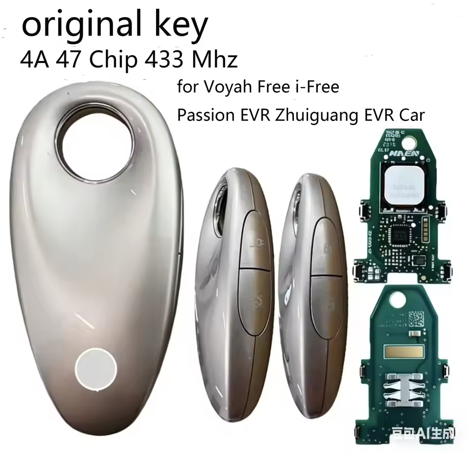 New Original Smart Remote Key for Voyah Free i-Free Passion EVR Zhuiguang EVR Car Keyless Go Car Remote Key 4A 47 Chip 433 Mhz