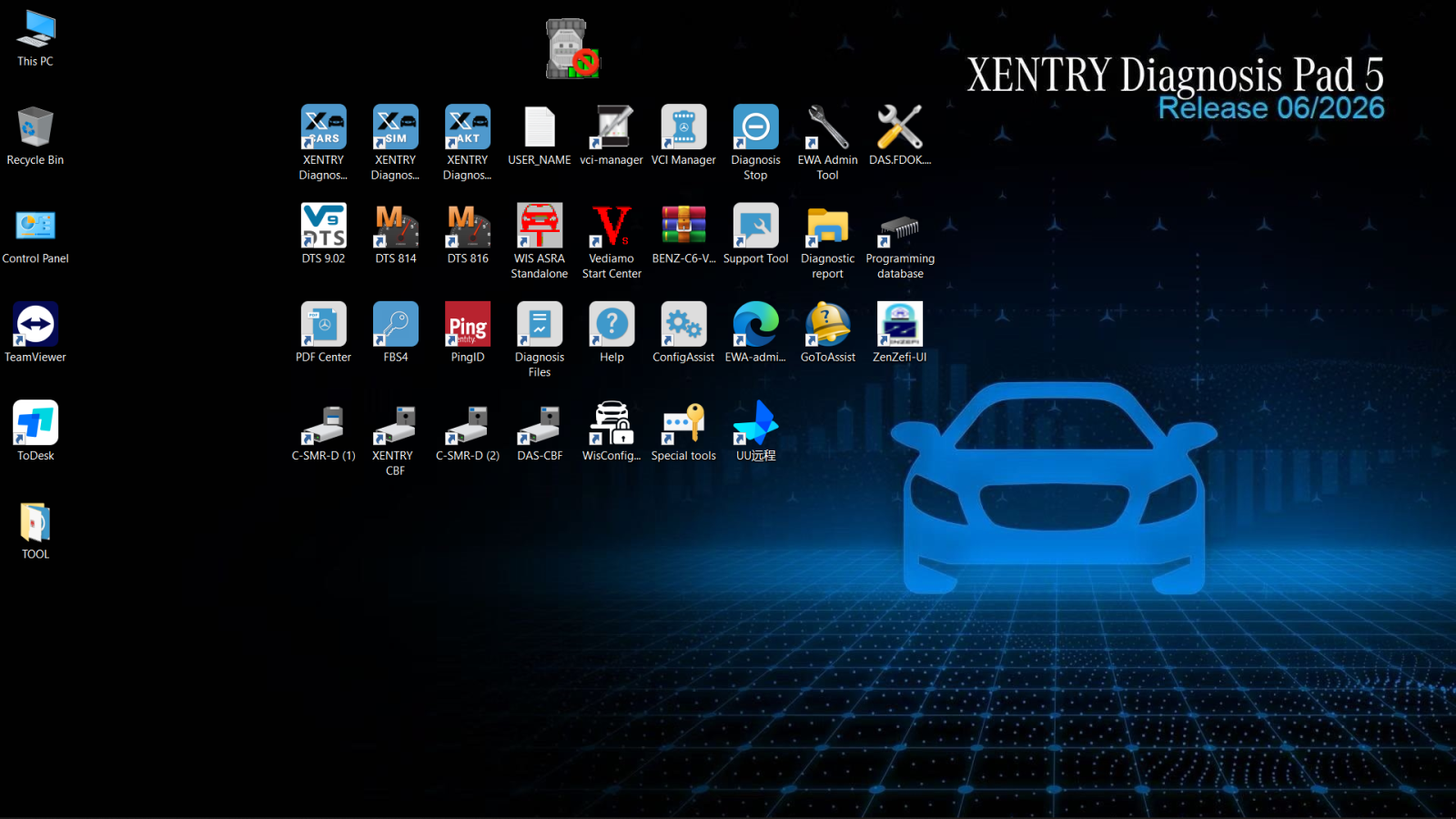 Xentry 2026.06 Full Software for MB STAR C6 Scanner Car Truck for Benz Program Diagnostic Software With Zenzefi Certificate DAS EPC WIS VEDIAMO DTS Contained in 500GB SSD Disk