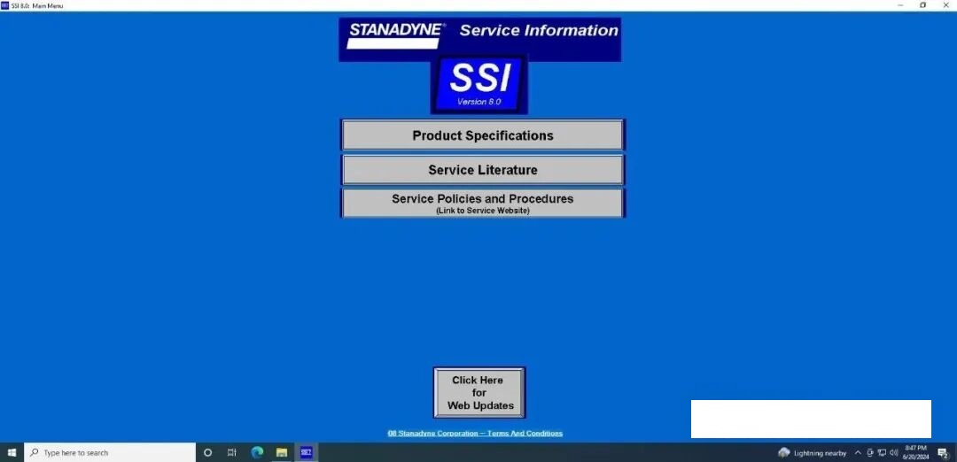 2026 STANADYNE Service Information STANADYNE SSI Software STANADYNE Catalog PRO