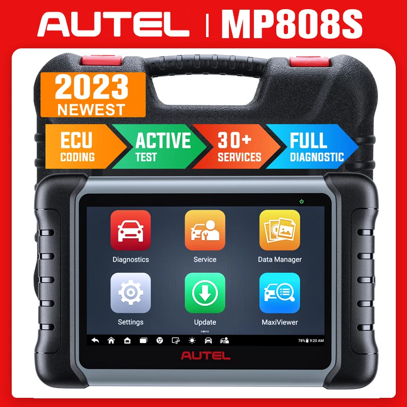 Autel MaxiPRO MP808S Bidirectional Scan Tool with ECU Coding Active Test 30+ Service functions Work with MV105/MV108 upgraded of MP808/ MP808BT/ MK808