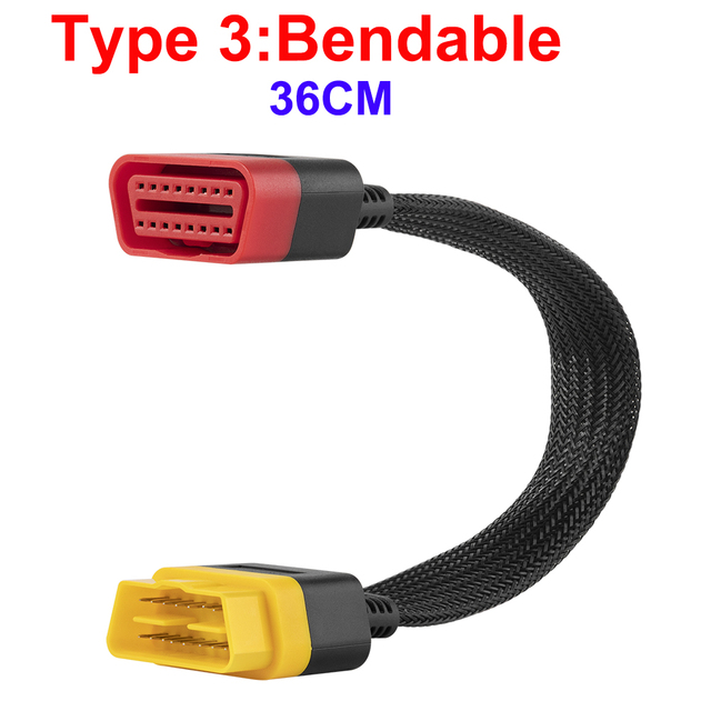 36CM Bendable OBD2 Extension Cable for Launch X431 iDiag/Easydiag 3.0/X431 M-Diag/X431 V/V+/5C PRO
