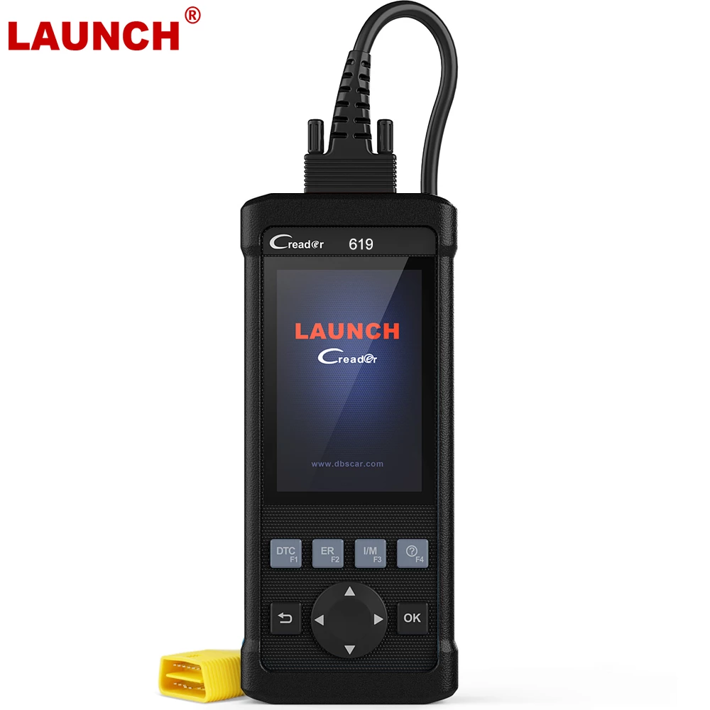 Launch Creader CR619 Code Reader Full OBD2/EOBD Functions Support Data Record and Replay Diagnostic Scanner