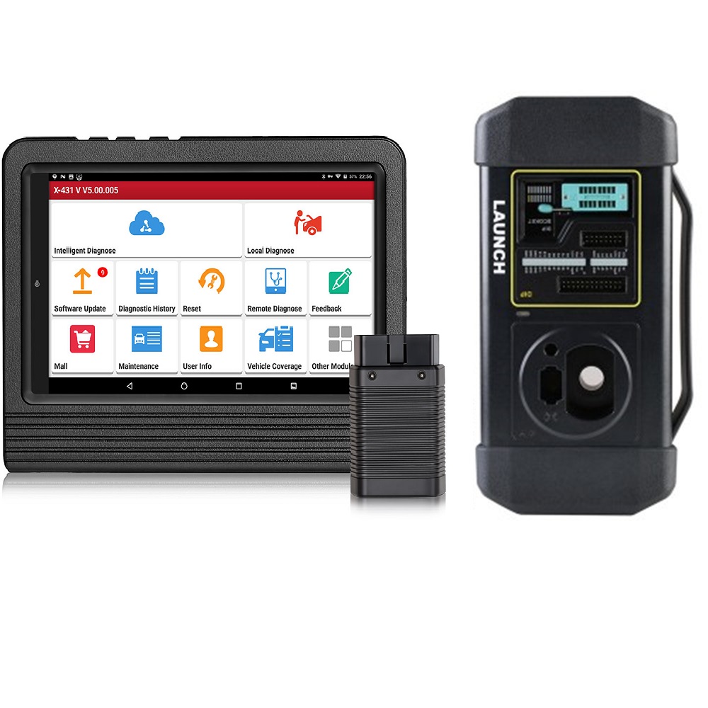 Original Launch X431 V 8inch Diagnostic Tool with Launch GIII X-PROG3 Immobilizer Programmer
