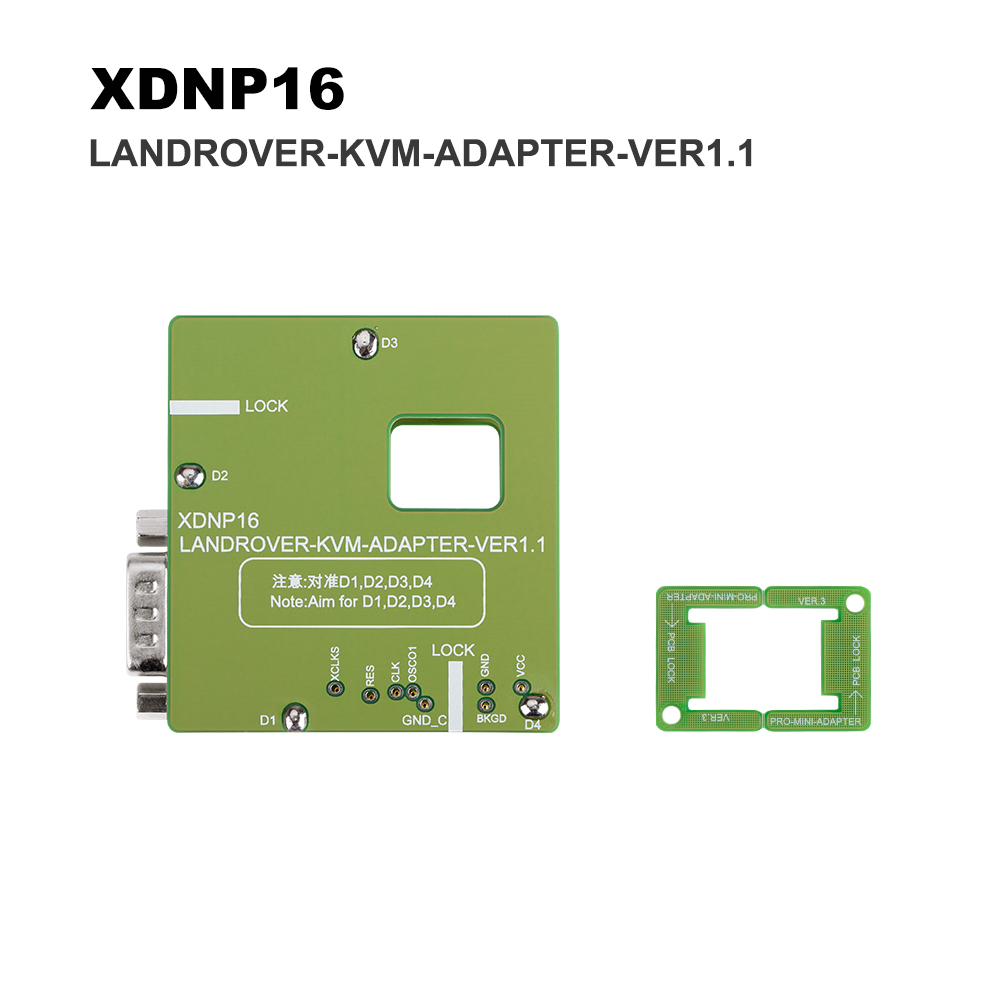 Xhorse XDNPP16 Adapters Solder-Free for Land rover KVM Set work with MINI Prog and Key Tool Plus