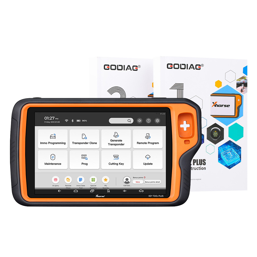 Original Xhorse VVDI Key Tool Plus Pad Global Advanced Version All-in-One Programmer With GODIAG Practical Instruction 1&2 Books