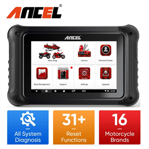 2023 ANCEL MT700 Motorcycle OBD2 Scanner All System Diagnostic Tool Oil Rest ABS Bleeding 31 Reset Functions Motorcycle Scan
