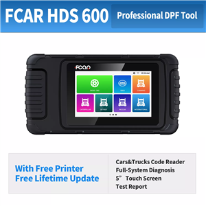 Fcar HDS 600 Car Scanner Heavy Duty Diagnostic Tool DPF Reset Read and Clean Code Reader Lifetime Free Update for Car and Trunk