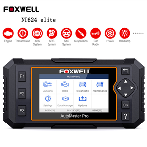 Foxwell NT624 Elite OBD2 EOBD Automotive Scanner Full System Diagnosis ABS SRS SAS Transmission Code Reader EPB Oil Reset OBDII OBD 2 Car Diagnostic Tool