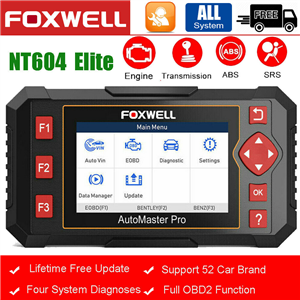 FOXWELL NT604 Elite OBD2 Diagnosis Tool Professional Automotive Scanner ABS Airbag AT Engine Code Reader Car Automotive Tools