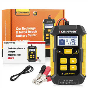 KONNWEI KW510 12V 5A Full Automatic Car Battery Tester Pulse Repair Chargers Wet Dry Lead Acid Car Battery Repair Tool Agm Gel