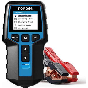 TOPDON BT200 12V Car Battery Tester Digital Automotive Diagnostic Battery Tester Analyzer Vehicle Cranking Charging Scanner Tool