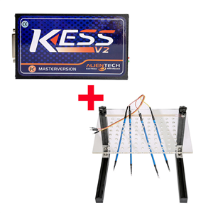 New V2.8 FW V5.017 KESS V2 Unlimited Token Version Plus LED BDM Frame with 4 Probes Mesh