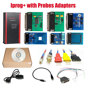 V87 Iprog+ Pro Programmer with Probes Adapters for in-circuit ECU