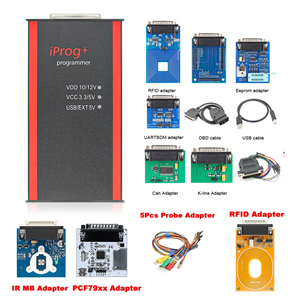 V89 Iprog+ Pro Programmer Full Version with Probes Adapters + IPROG Plus PCF79xx SD Card Adapter + Universal RDIF Adapter