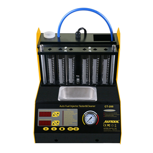 AUTOOL CT200 Ultrasonic Fuel Injector Cleaner & Tester Support 110V/220V with English Panel & FSI HPI GDI Injector