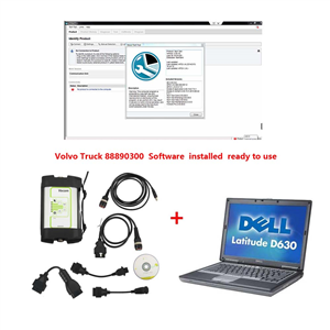 Volvo Vocom Truck 88890300 Communication Unit With Software PPT Installed On Dell D630 Laptop Ready To Use