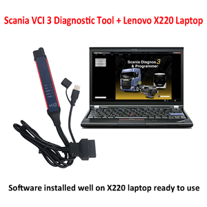 2024.04 Scania VCI3 Diagnostic Tool Plus Lenovo X220 Laptop Scania Scanner Latest SDP3 V2.60.1 Software Installed Ready To Use