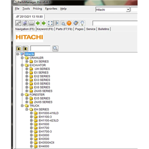 Hitachi PartsManager Pro 2016 Hitachi Parts Catalogs