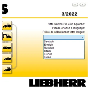 Liebherr Lidos 2022.12 All Parts & Service Complete Set Offline+USB HDD500GB+Multi-Languages+1 Time Free Activation