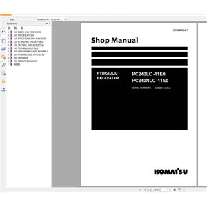 Komatsu Hydraulic Excavator Updated [2022] 7.75 GB PDF Shop Manual, Operator Maintenance & Circuit Diagram DVD