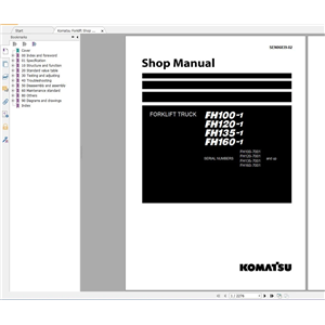 Komatsu Forklift 11.6 GB PDF Updated 2022 All Model Shop Manuals, Service Manual DVD