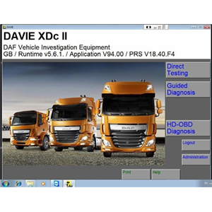 2024 Year Newest DAF Davie Runtime 5.6.1 2019 for paccar and DAF engine diagnostic software