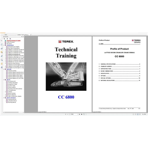 Terex Demag Crane Full Model Service Technical Training Manual, Diagram And Operation Manual