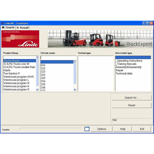 Linde Forklift Trucks EPC Lindos 2014.12 with Linde Truck Expert 2014.12 Repair Manuals for Linde forklift trucks