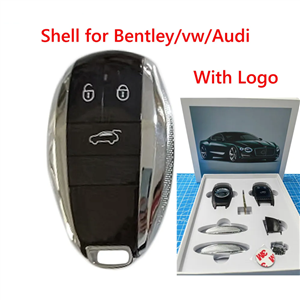 3 Buttons Replacement Smart Remote Control Keyless Start Key Cover Case Shell for Bentley Bentayga 2017-2021 2AHMV-YK1