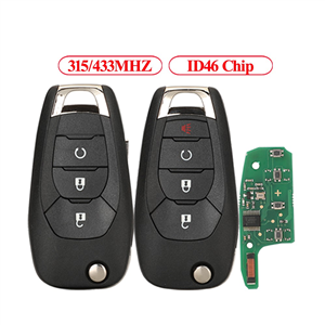 Remote Car Key Alarm 433/315MHZ ID46 PCF7941E/7961E Chip For Chevrolet Cruze Captiva Cavalier Malibu XL 2/3/4 Buttons