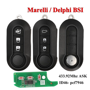 Delphi & Marelli Car Remote Key For Fiat MPV Bravo/Ducato 500 Doblo Qubo Grande Punto Citroen Jumper Peugeot Boxer 433.92 ID46