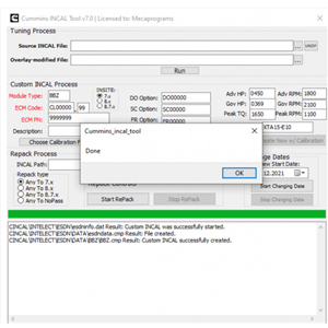 Cummins INCAL Tool V7.0 - Unpacker Repacker of Ecm Calibrations Files