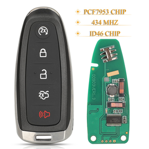 5 Buttons Remote Key Fob 433MHz ID46 PCF7953 BT4T-15K601-CX For Ford Edge Escape Explorer Taurus Flex Focus