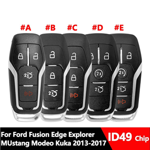 Smart Remote Key For Ford Fusion Explorer Edge Mustang Mondeo Kuka 2013-2017 ID49 Chip 315/434/902MHZ